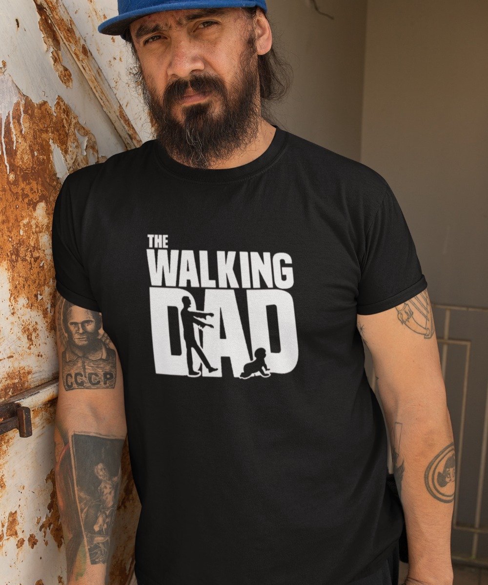 Vaderdag T-shirt The Walking Dad | Kleur Zwart | Maat 3XL | Vaderdag Kados / Cadeautjes